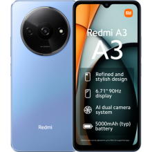 Redmi A3, 3GB RAM, 64GB, Star Blue at Lowest price in Dubai, Sharjah, Ajman, Abu Dhabi, UAE