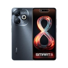 Infinix Smart 8, Dual-Sim, 3GB+3GB RAM, 64GB, 4G, Timber Black at Lowest price in Dubai, Sharjah, Ajman, Abu Dhabi, UAE